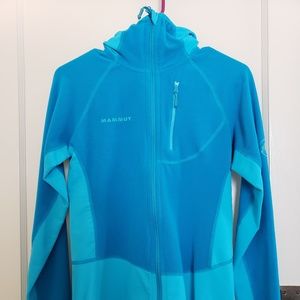 W's S Mammut Softshell Hoody - Glacier Turquoise